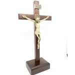3400 - Crucifixo De Mesa São Bento 30 Cm