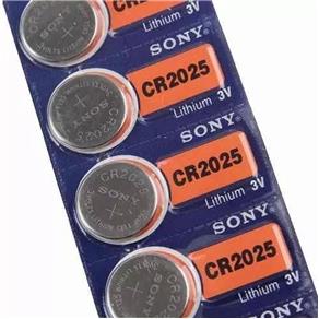 5 Baterias Pilha Sony Cr 2025 Bateria Original Relogio