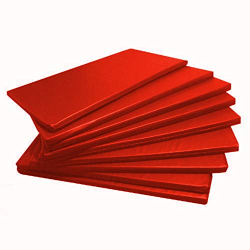 Colchonete Academia, Espuma D33 Impermeável 89x55x3cm - Vermelho