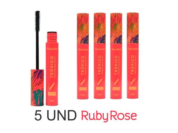 5 Máscara para Cilios Trópico Volume e Alongamento Ruby Rose