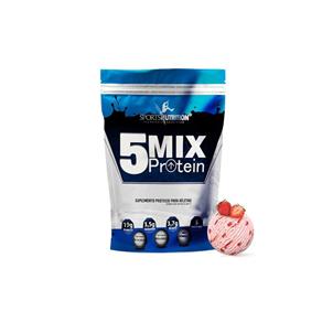 5 Mix Protein Refil - Sports Nutrition - Morango - 908 G