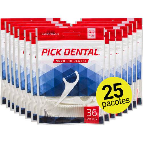Tudo sobre '25 Pick Dental - Fio Fita OralB Floss Original com Cabo Haste e Palito ( 900 Unidades )'