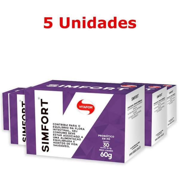 5 X SimFort (30 Sachês) - Vitafor