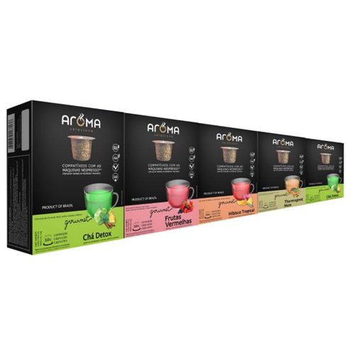 50 Cápsulas para Nespresso Kit Chá Emagrecedor - Cápsula Aroma Selezione