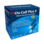 50 Tiras para Medição de Glicose - On Call Plus 2