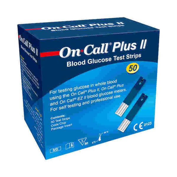 50 Tiras para Medição de Glicose - On Call Plus