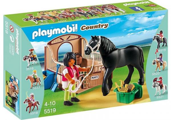 5519 Playmobil Country Cavalo Manga Larga com Tratadora