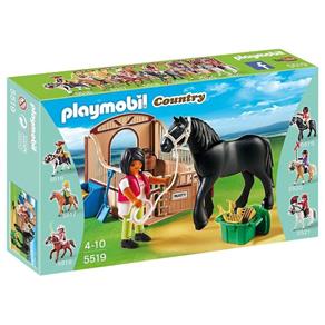 5519 Playmobil Country Cavalo Manga Larga com Tratadora