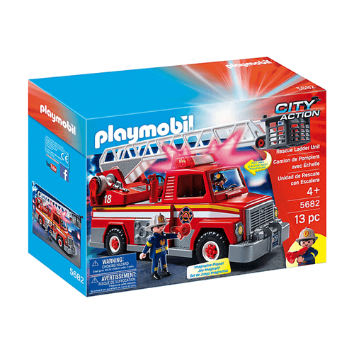 5682 Playmobil - Caminhão de Bombeiro com Escada - PLAYMOBIL