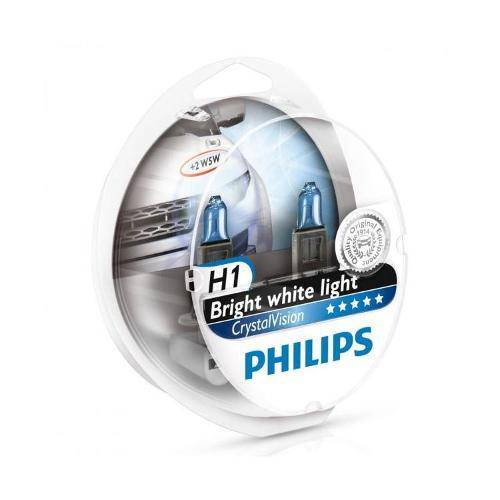 Tamanhos, Medidas e Dimensões do produto 57203_67913 Par Lampadas Super Branca Crystal Vision Ultra H1 55w Philip- - Philips