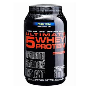 5W Ultimate 5 Whey Protein - Probiótica - 900g- Chocolate