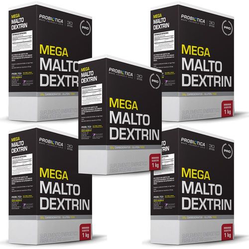 5x Mega Malto Dextrin - Probiótica - 1000g