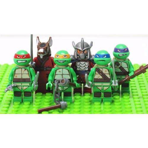 Tudo sobre '6 Bonecos LEGO Tartarugas Ninjas Compatível'