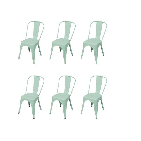 6 Cadeira Tolix Iron Tiffany Decoradeira