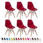 6 Cadeiras Eiffel Eames Dsw Várias Cores - (vinho)