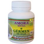 6 Potes Amora Miúra com Gérmen de Soja 100 Cápsulas 500mg Ervas Brasillis