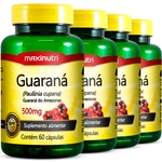 6 Potes Guaraná 500mg 60 cápsulas Maxinutri