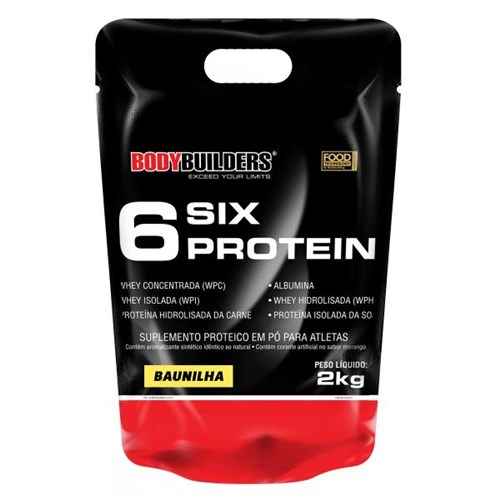 6 Six Protein Refil 2kg - Baunilha - Bodybuilders