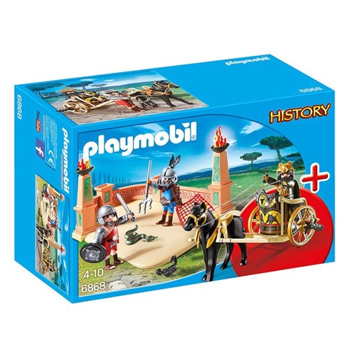 6868 Playmobil History - Arena de Combate com Gladiadores - PLAYMOBIL