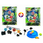 8 Beyblade Metal LED + 4 Lançador + 2 Arena Barato