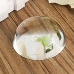 80m Vintage Crystal Clear Metade Bola Esfera Peso de Papel Diy Lupa