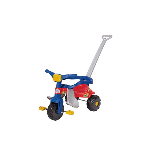 Triciclo Infantil Tico Tico Azul com Trava de Segurança - 2560 - Magic Toys