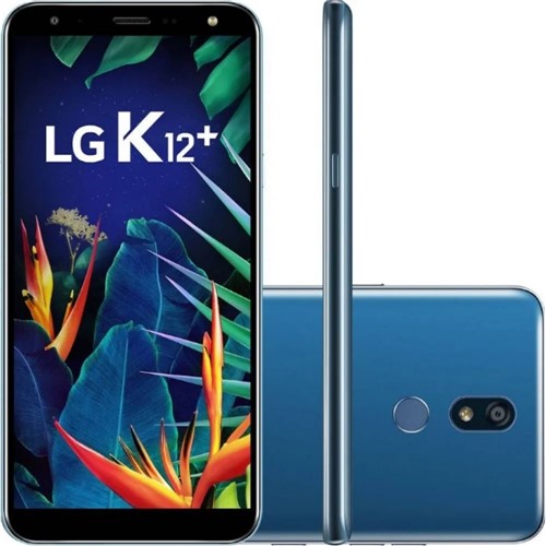 Smartphone LG K12 Plus 32GB Dual Chip Android 8.1 Oreo Tela 5,7" Octa Core 2.0GHz 4G Câmera 16MP Inteligência Artificial-Azul