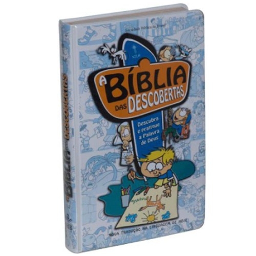 A Bíblia das Descobertas Ntlh - Capa Dura, Plástica - Ilustrada Azul