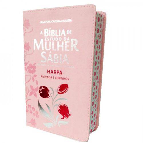 Tudo sobre 'A Bíblia de Estudo da Mulher Sábia com Harpa - Luxo Rosa'