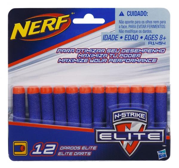 A1454 Nerf N-strike Elite Dardos - Refil com 12 - Hasbro
