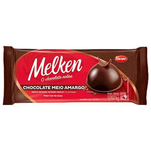 A4-chocolate Meio Amargo Melken Barra 1,050kg Harald