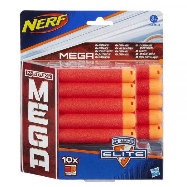 A4368 Nerf N-strike Mega Dardos com 10 Unidades - Hasbro