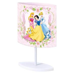 Abajur Princesas Disney Startec 20,5cm X 9cm X 32cm - Rosa - BIVOLT