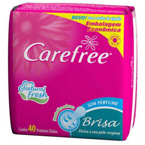 Absorvente Carefree Brisa/40 S/perfume - Johnson