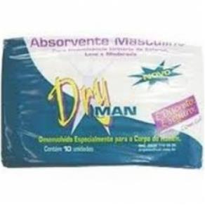 Absorvente Dryman Masculino C/10 Unidades