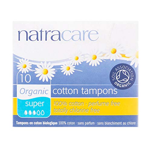 Absorvente Interno Orgânico Cotton Tampons Super com 10 Unidades - Natracare