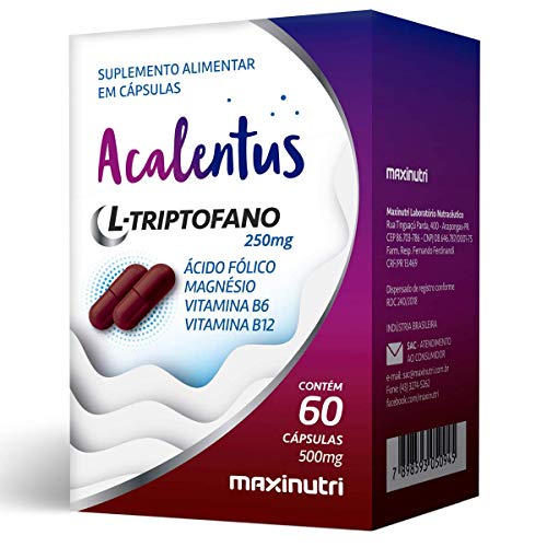 Acalentus L-Triptofano - 60 Cápsulas - Maxinutri