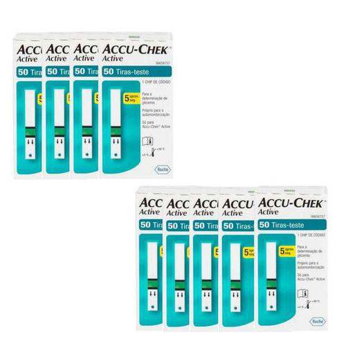 Accu-chek Active com 50 Tiras Reagentes 9 Unidades