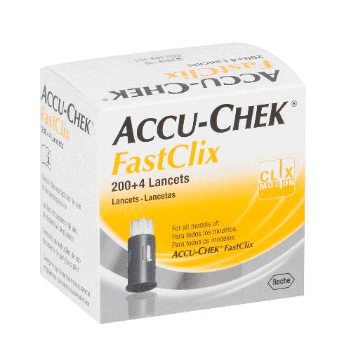 Accu-Chek Fastclix C/ 204 Lancetas para Uso com o Lancetador Accu-Chek Fastclix
