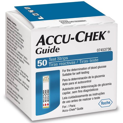 Accu-chek Guide com 50 Tiras Reagentes