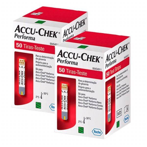 Accu-chek Performa com 50 Tiras Reagentes 2 Unidades - Accu Chek