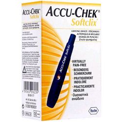 Accu-Chek Soft Clix Lancetador Azul - Roche