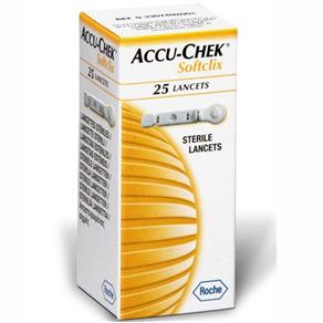Accu-Chek Softclix com 25 Lancetas para Uso com o Lancetador Accu-Chek Active