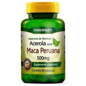 Acerola com Maça Peruana 500mg 60caps Maxinutri
