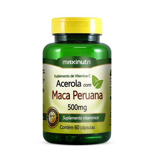 Acerola com Maca Peruana - 60 Cápsulas - Maxinutri