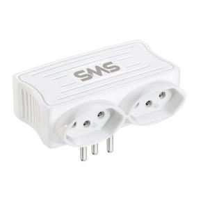 Acessorios SMS 62333 Carregador 2 USB + 2 Tomadas Branco