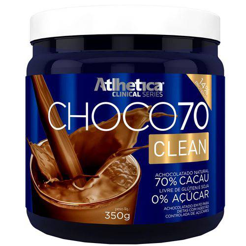 Achocolatado Choco 70 Clean 350g - Atlhetica Nutrition
