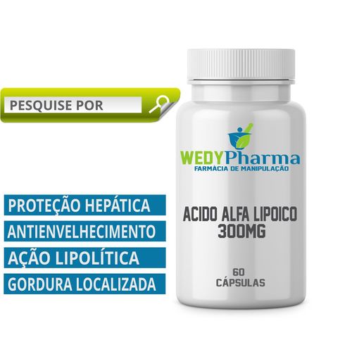 Acido Alfa Lipoico 300mg 60 Cápsulas