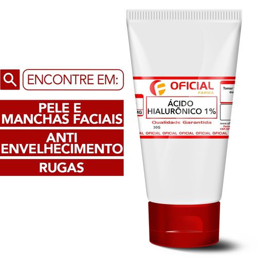 Ácido Hialurônico 1% Gel Creme 30g