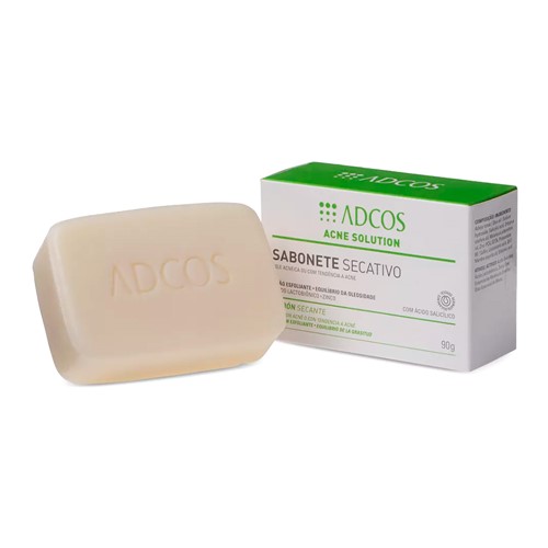 Acne Solution Adcos Sabonete Secativo em Barra 90g Acne Solutions Adcos Sabonete Secativo em Barra 90g